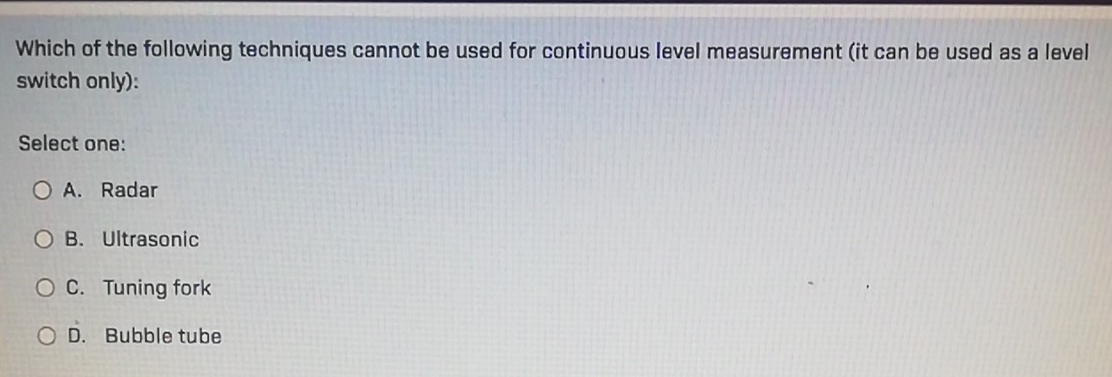 Solved Which of the following techniques cannot be used for | Chegg.com