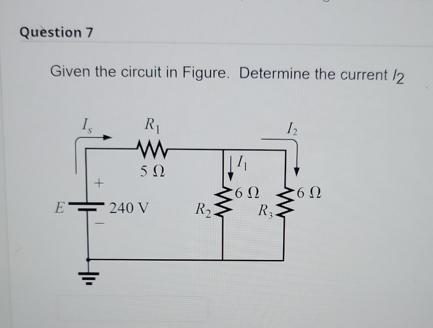 Solved Given The Circuit In Figure. Determine The Current /2 | Chegg.com