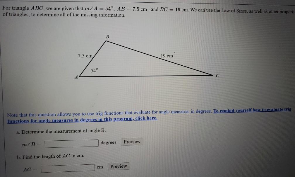 Solved For Triangle ABC, We Are Given That M B = 141.7°, AB | Chegg.com