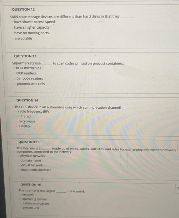 Solved QUESTION 1 A CDRW disc cannot be written on can be