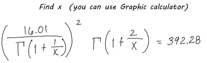Solved Find x (you can use Graphic calculator) | Chegg.com
