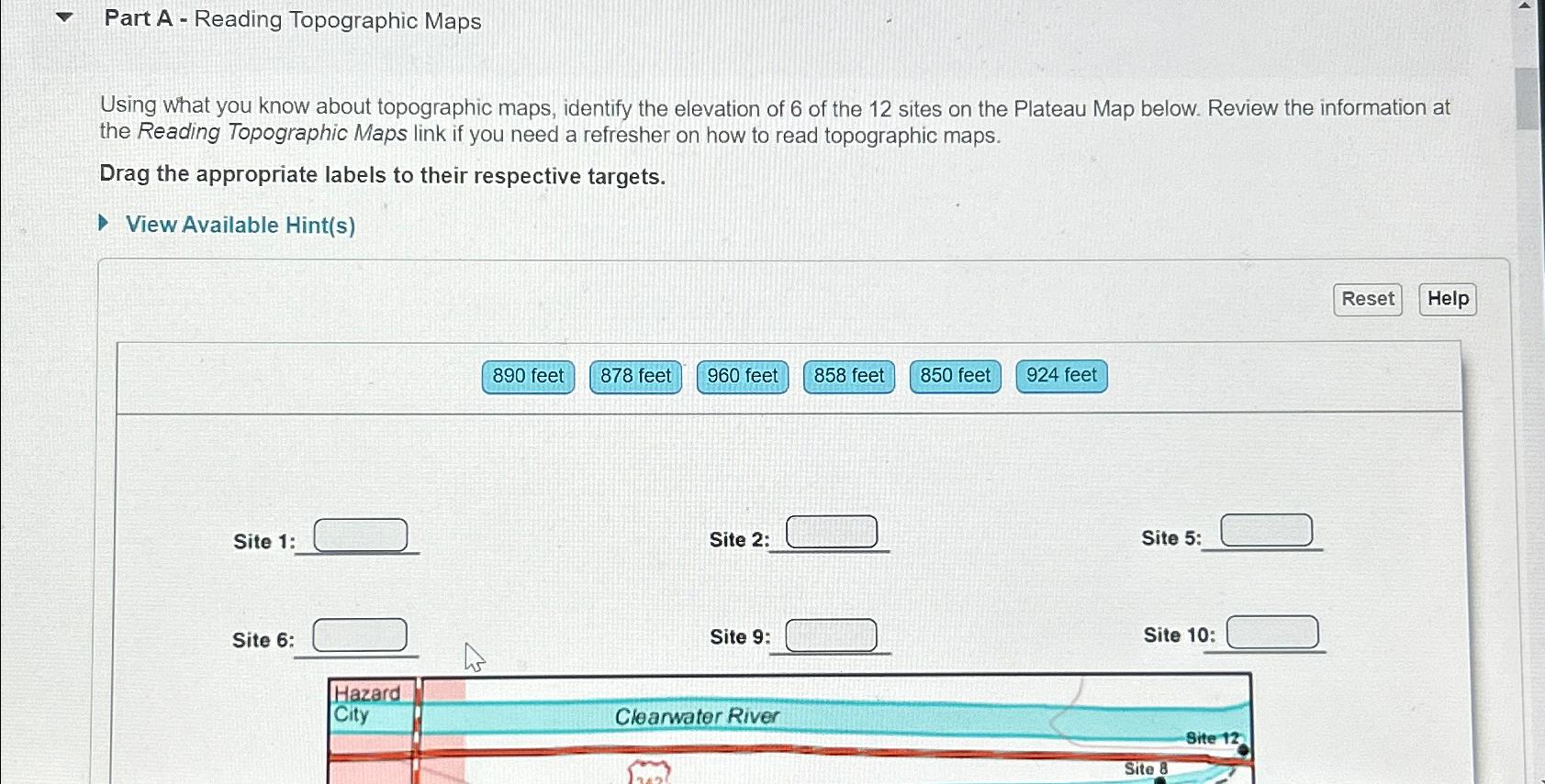 Solved Part A - ﻿Reading Topographic MapsUsing what you know | Chegg.com