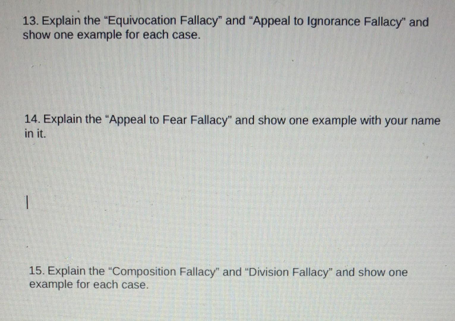 appeal to ignorance fallacy