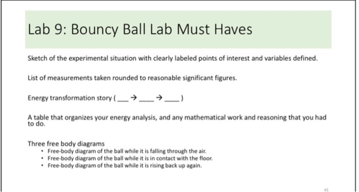 bouncy ball lab