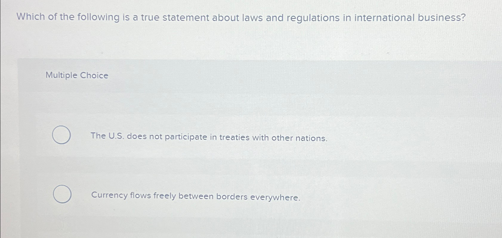Solved Which of the following is a true statement about laws | Chegg.com