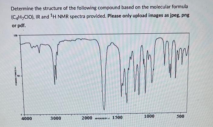 Determine the structure of the following compound based on the molecular formula \( \left(\mathrm{C}_{4} \mathrm{H}_{7} \math