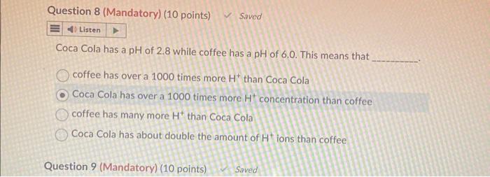 Solved Could you please tell me which two questions anwers | Chegg.com