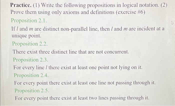 Solved Practice. (1) Write The Following Propositions In | Chegg.com