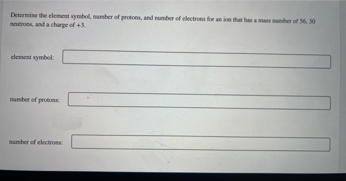 how to tell the number of protons in an element