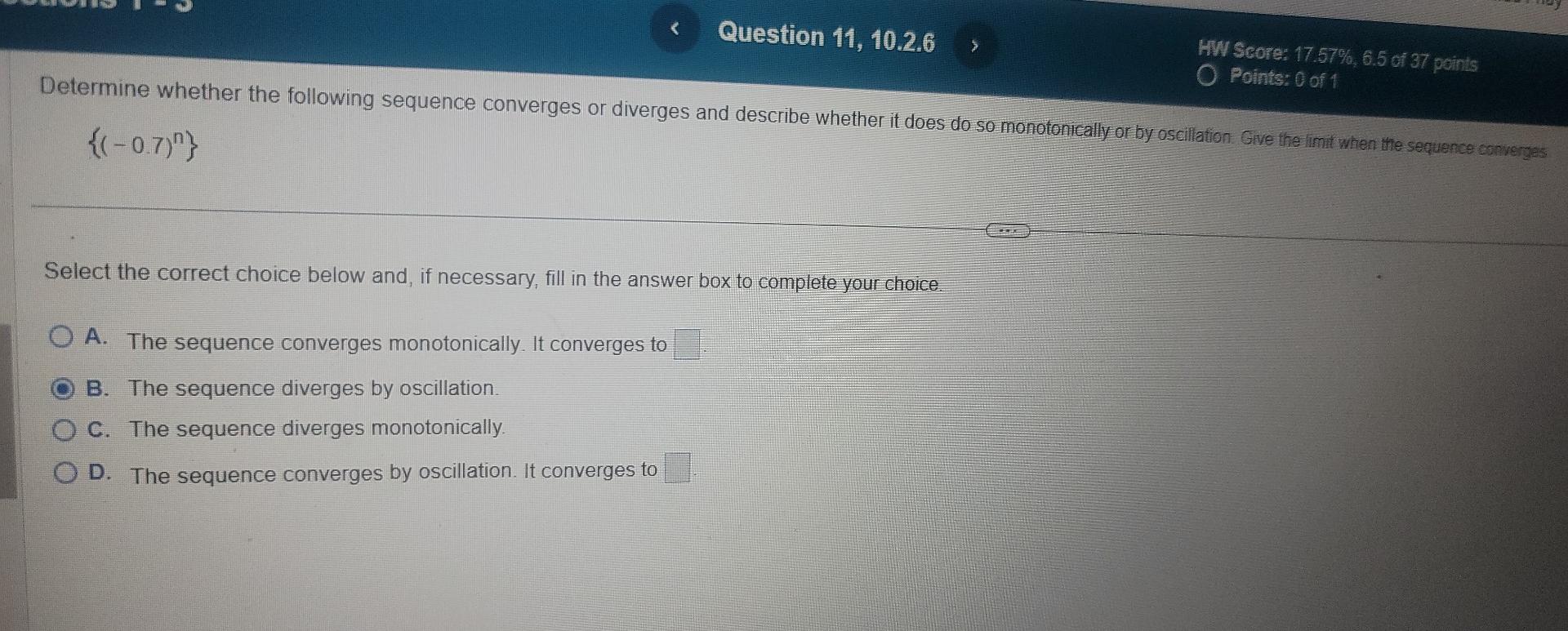 Solved Determine Whether The Following Sequence Converges Or | Chegg.com