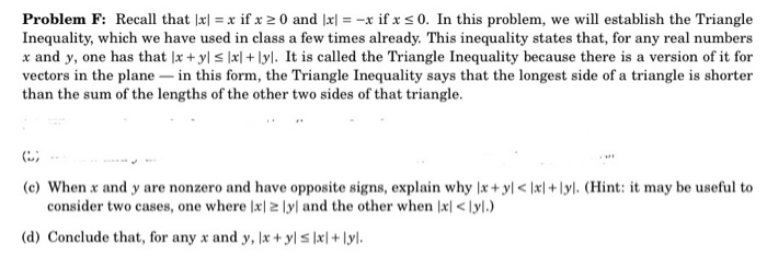 Solved This is REAL ANALYSIS. Please only answer if you are | Chegg.com