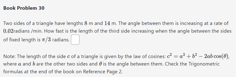 Solved Book Problem 30Two sides of a triangle have lengths Chegg