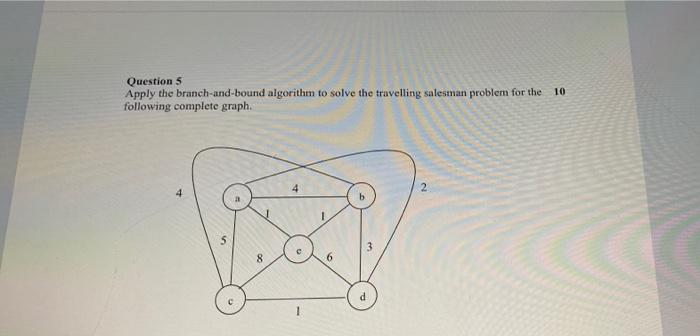 Solved 10 Questions Apply the branch-and-bound algorithm to | Chegg.com
