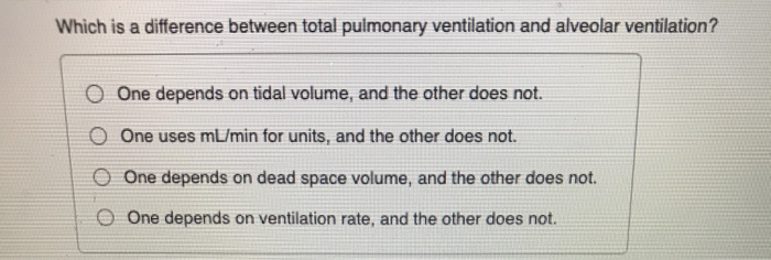 pulmonary ventilation volumes