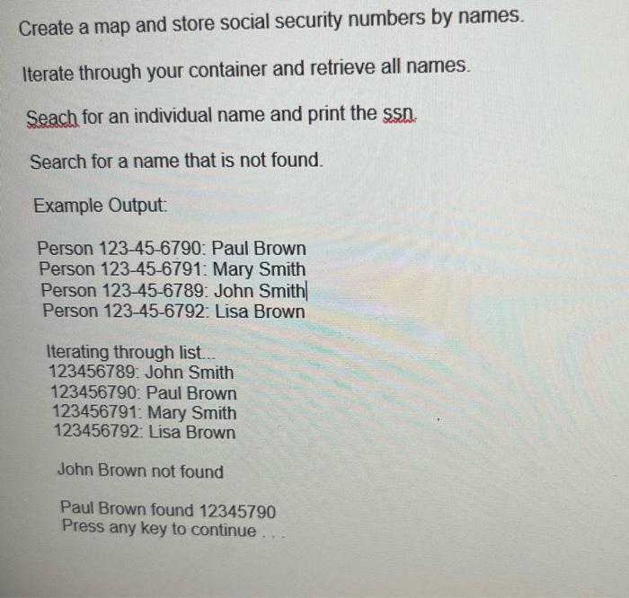 solved-create-a-map-and-store-social-security-numbers-by-chegg