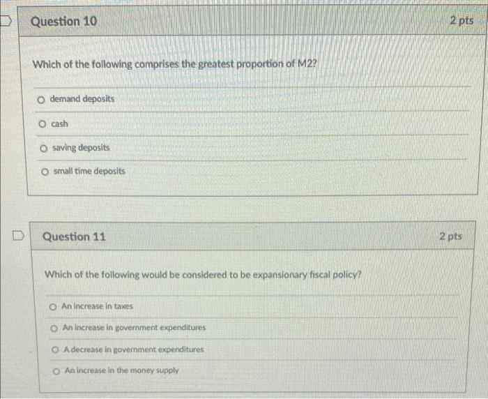 Solved Question 10 2 pts Which of the following comprises | Chegg.com