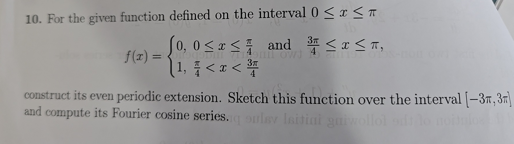 Solved For the given function defined on the interval | Chegg.com