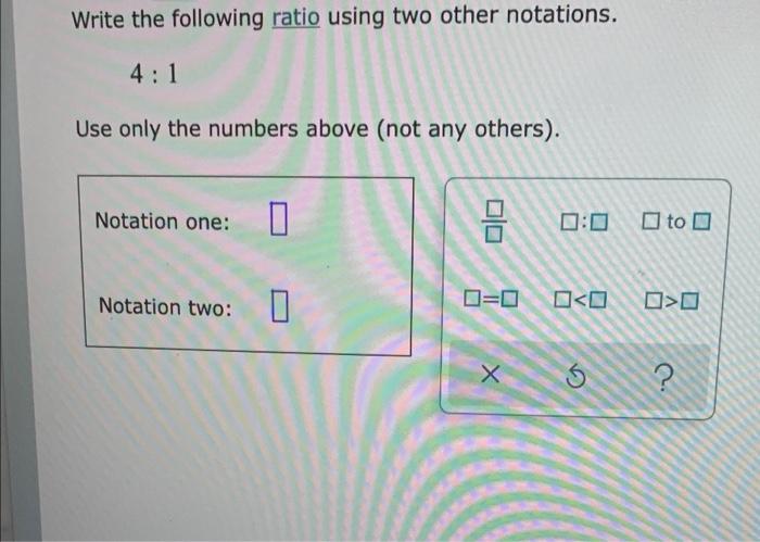 solved-write-the-following-ratio-using-two-other-notations-chegg