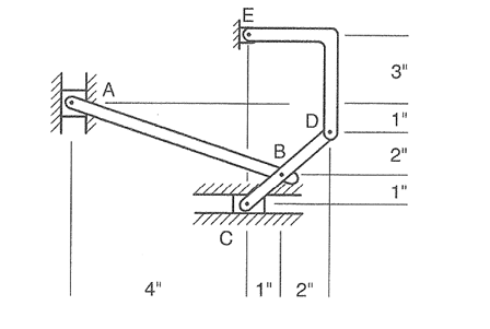 Solved Point C of the mechanism shown in Figure has a | Chegg.com