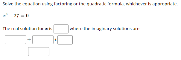 Solved Solve the equation using factoring or the quadratic | Chegg.com