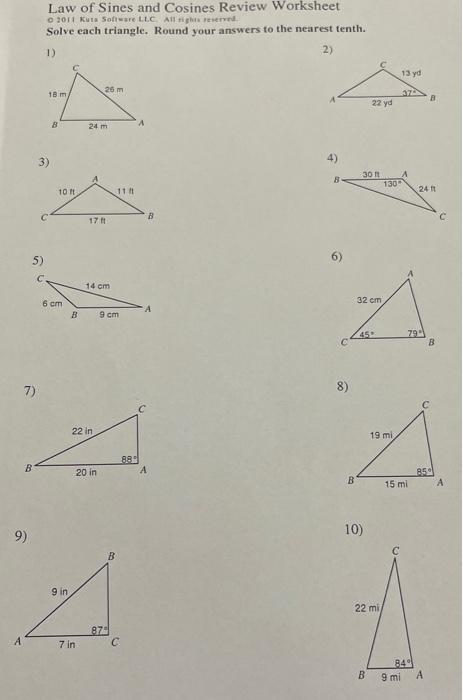 Cosine Law  Formula and Exercise Solutions — Eightify