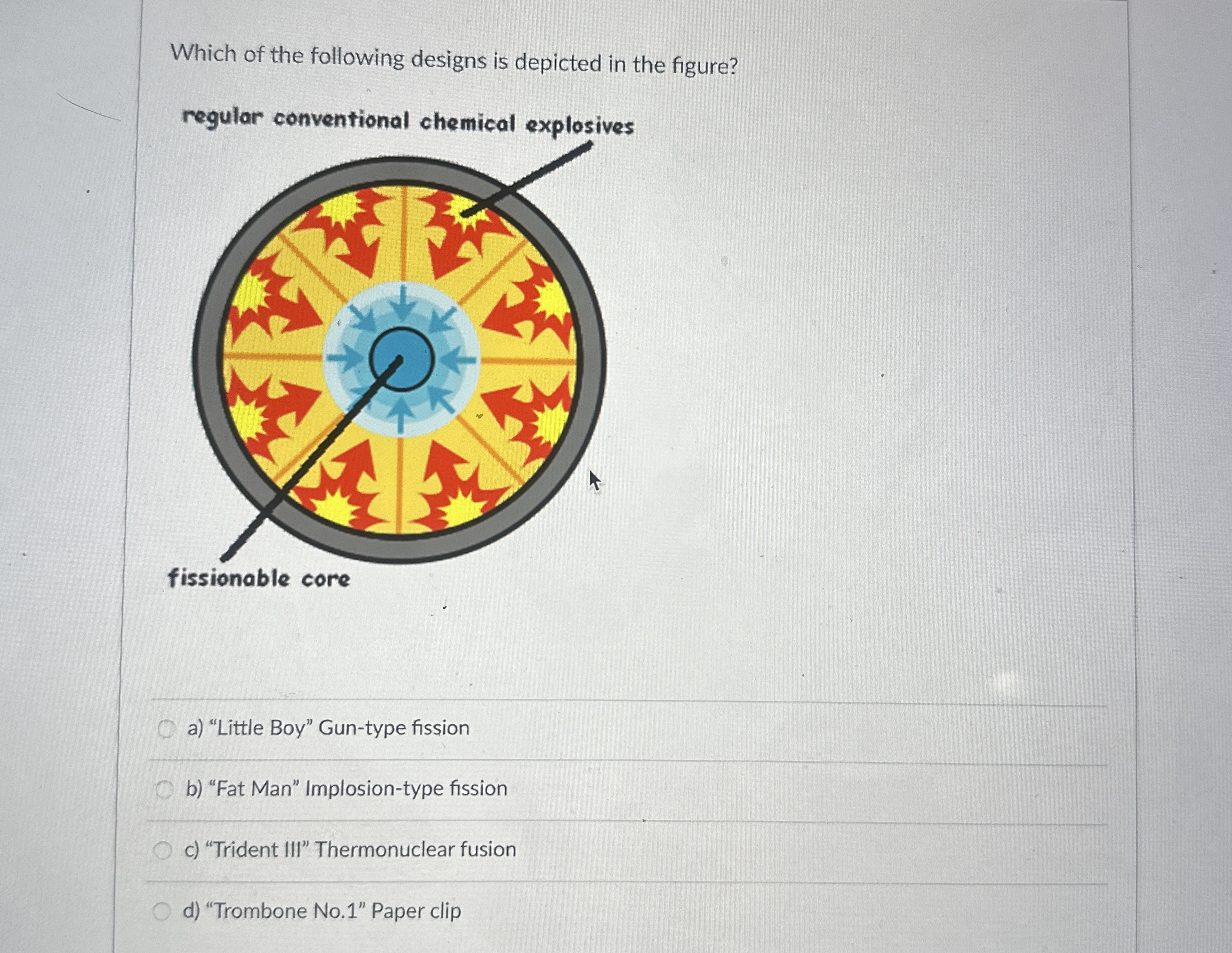 Solved Which of the following designs is depicted in the | Chegg.com
