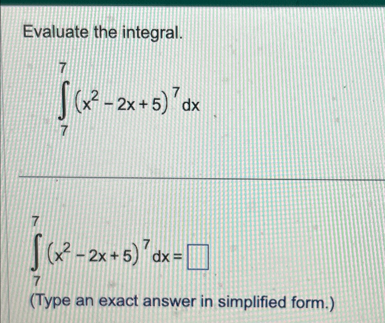 Solved Evaluate the | Chegg.com