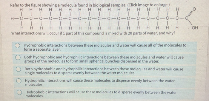 Solved O= Refer to the figure showing a molecule found in | Chegg.com