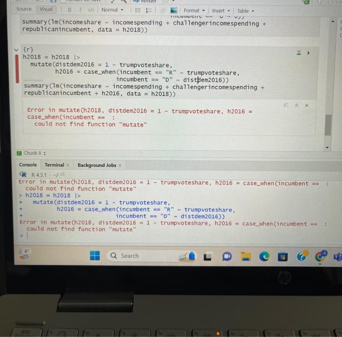 Solved Someone please help me figure out why this won't run | Chegg.com