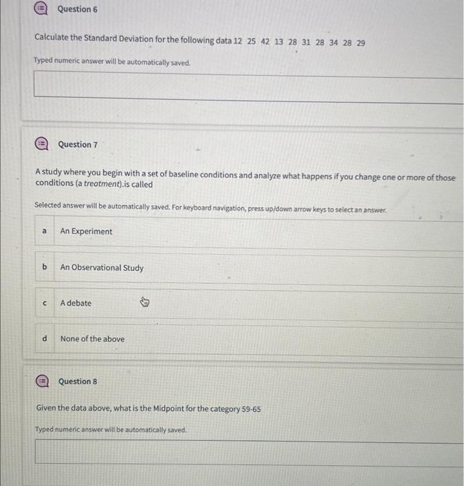 Solved Typed numeric answer will be automatically saved. | Chegg.com