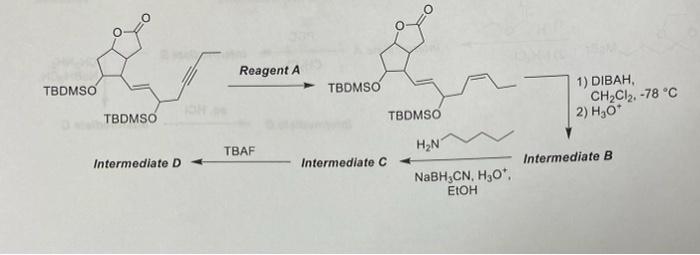 Solved Reagent A TBDMSO TBDMSO 1) DIBAH CH2Cl2, -78 °C 2) | Chegg.com