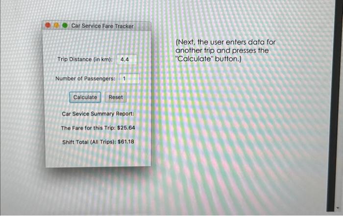 Solved Write a program to create a graphical user interface | Chegg.com