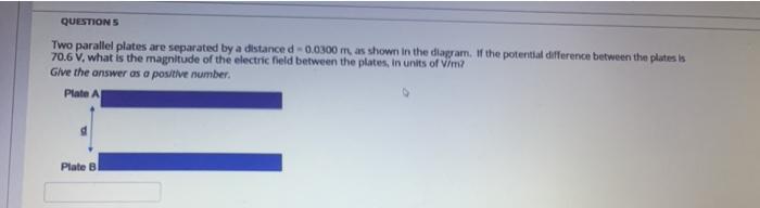 Solved QUESTIONS Two parallel plates are separated by a | Chegg.com