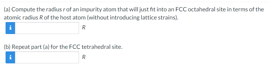 Solved Compute the radius r of an impurity | Chegg.com