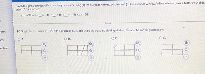 Solved Graph the given function with a graphing calculator | Chegg.com