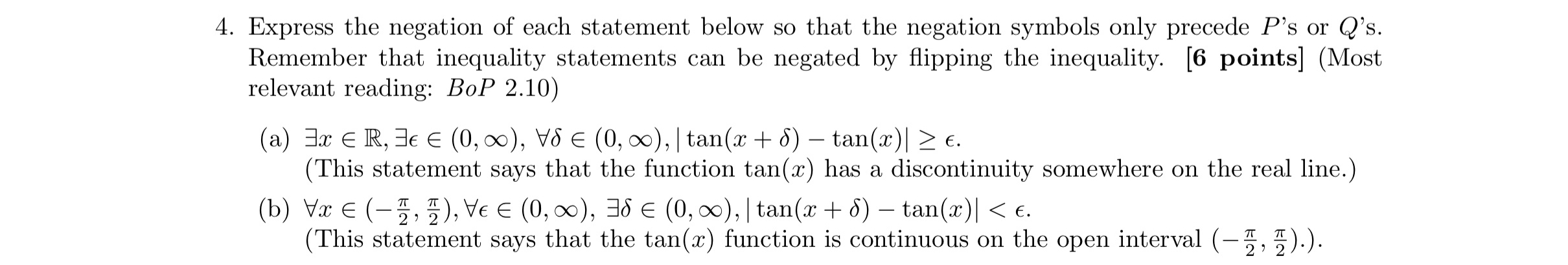 Solved Express the negation of each statement below so that | Chegg.com