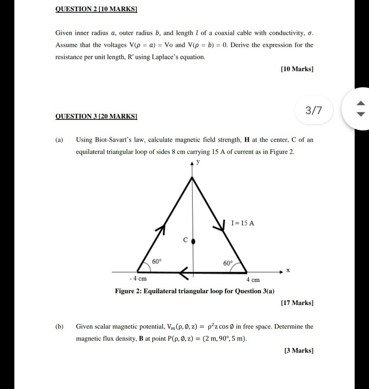 Solved Question 1 30 Marks A B Define Coulomb S Law Chegg Com