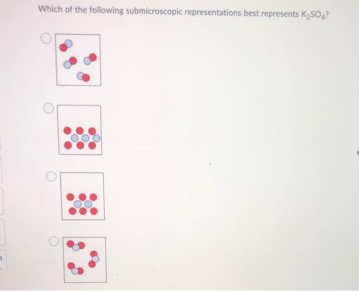 Solved Which Of The Following Submicroscopic Representations | Chegg.com