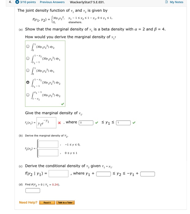 Solved 4 3 10 Points Wackerlystat7 5 E 031 D My Notes P Chegg Com