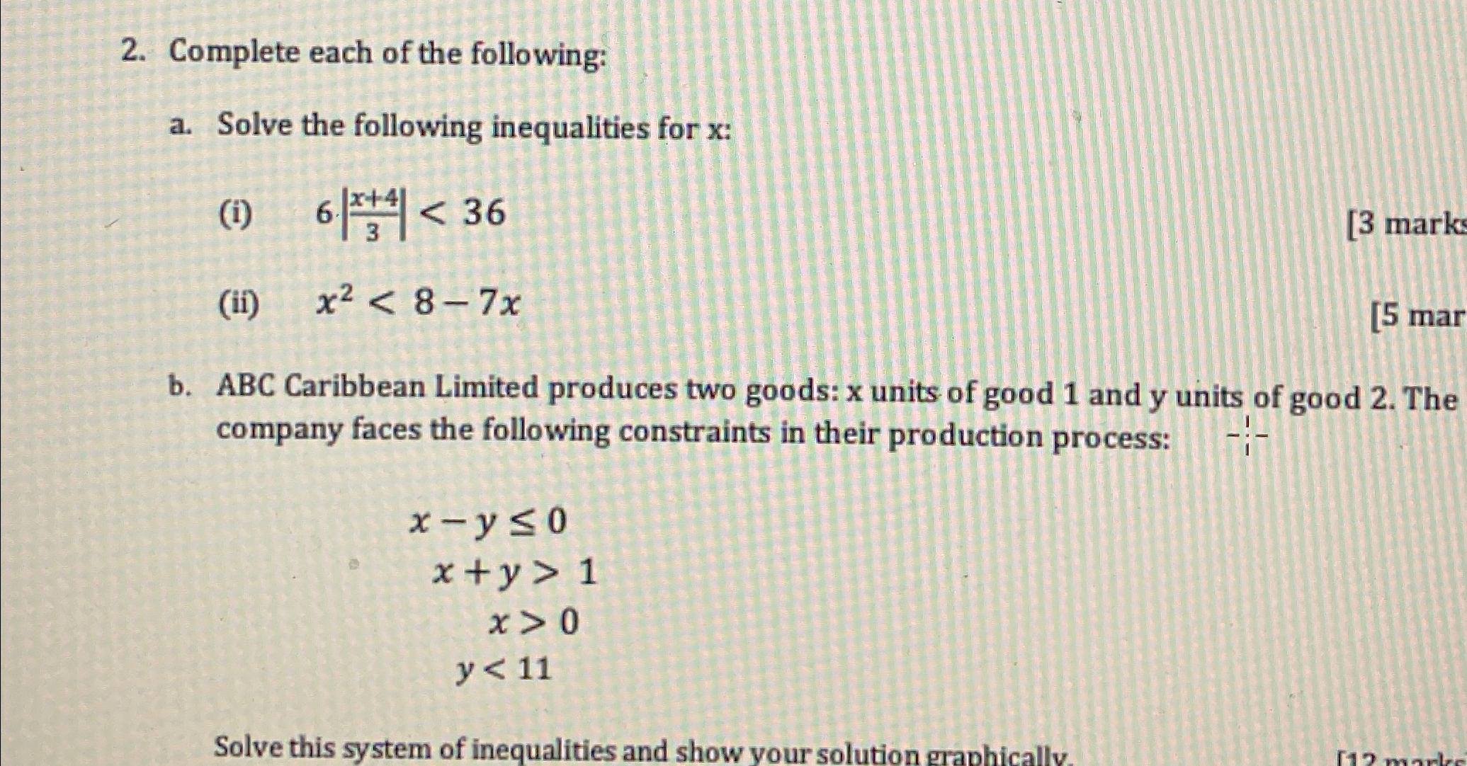 Solved Complete each of the following:a. ﻿Solve the | Chegg.com