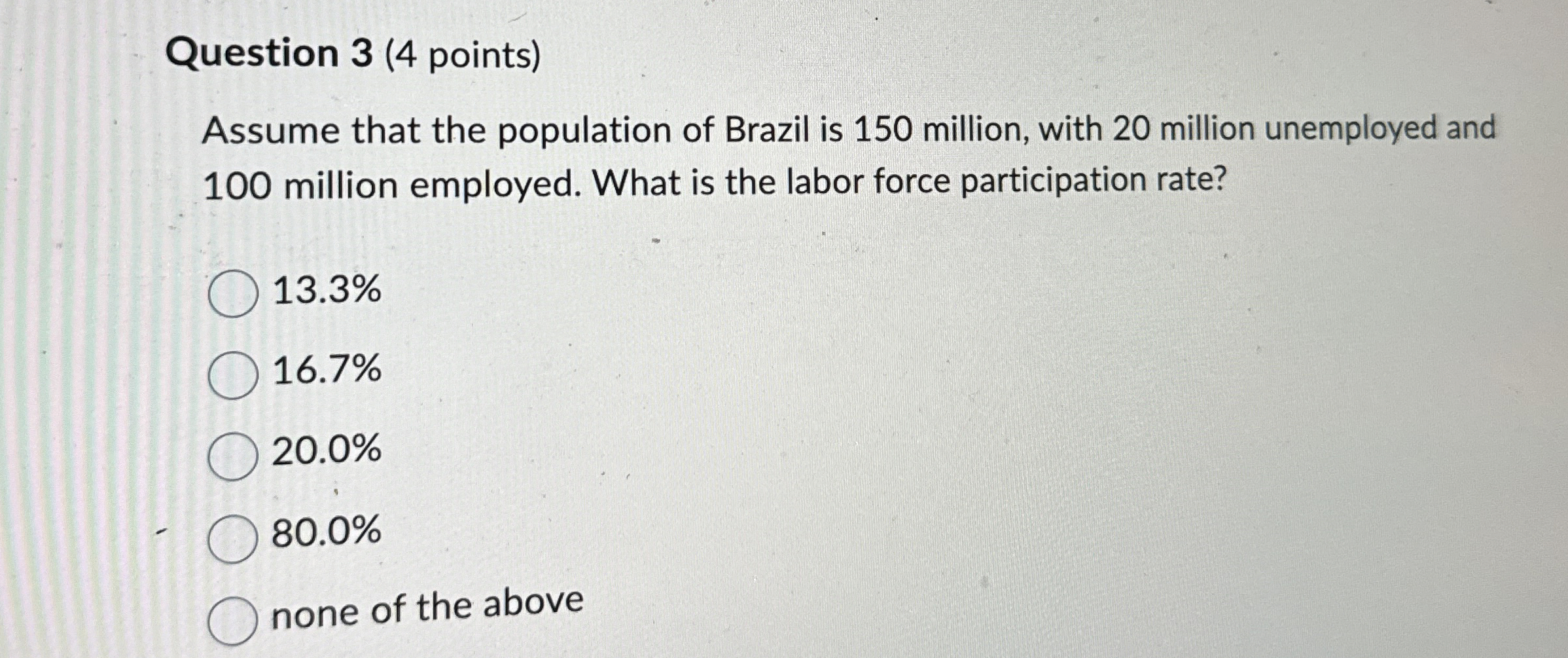 Solved Question 3 (4 ﻿points)Assume that the population of | Chegg.com