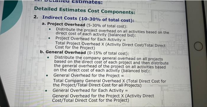 Solved Example 3 (Indirect Costs): - A contractor is bidding | Chegg.com
