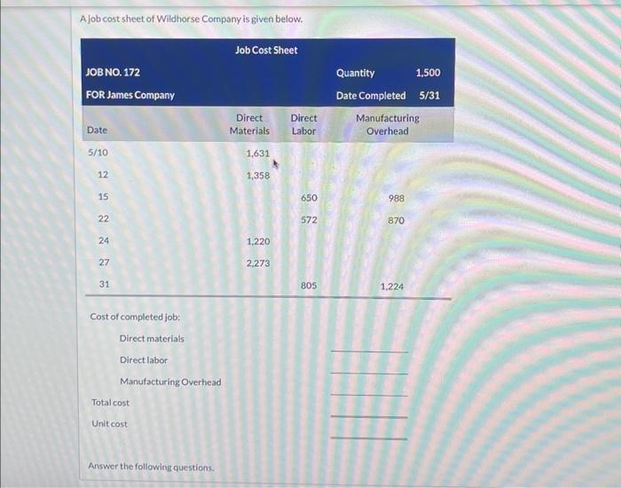 solved-a-job-cost-sheet-of-wildhorse-company-is-given-chegg