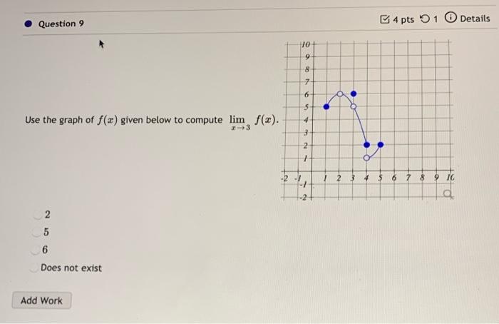 Solved Question 9 4 pts 1 Details HO 9 8 7 6 5 4 Use the | Chegg.com