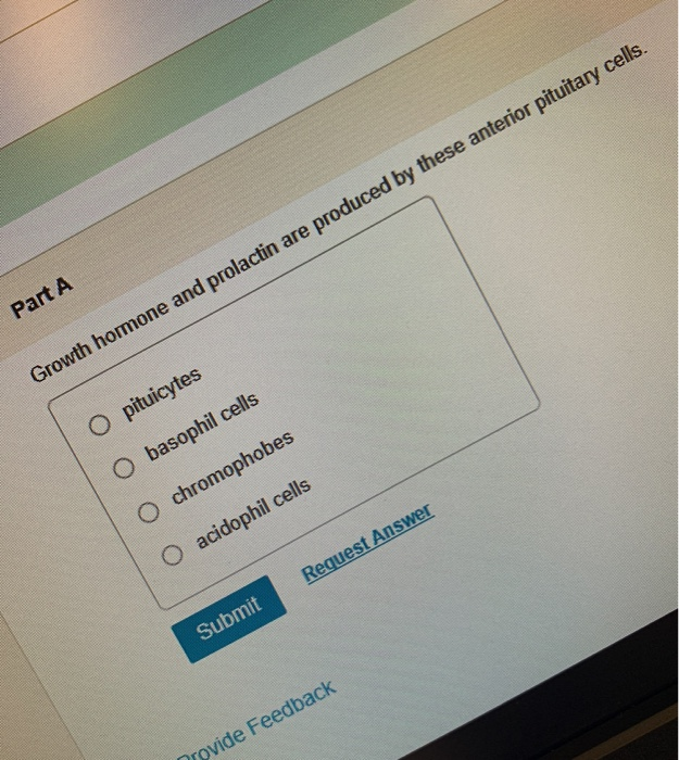 Solved Part A Growth hormone and prolactin are produced by | Chegg.com
