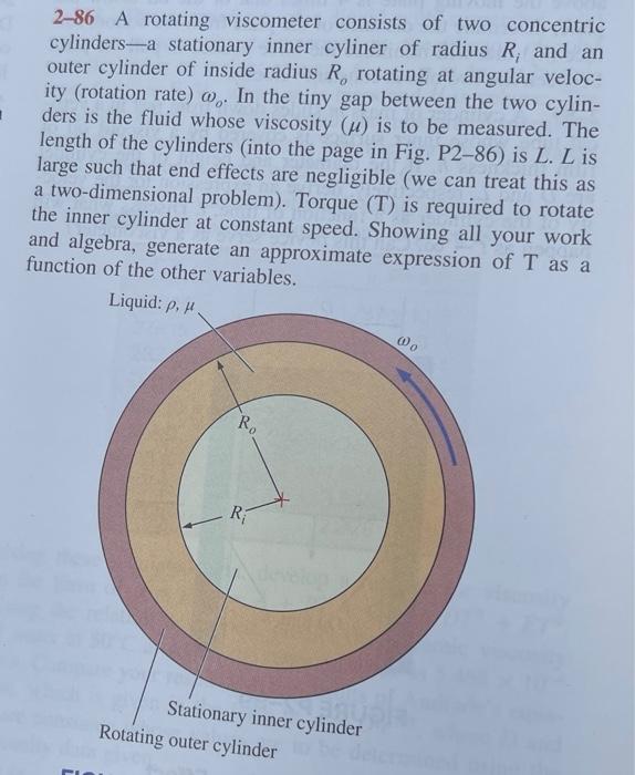 Solved 286 A rotating consists of two concentric