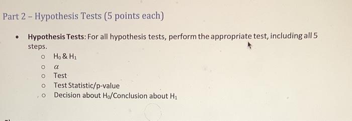 5 point hypothesis