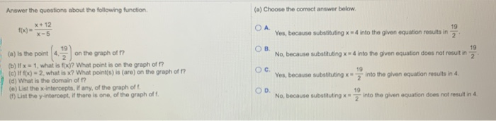 Solved Answer the questions about the following function, | Chegg.com