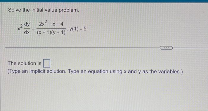 Solved Solve the initial value problem. | Chegg.com