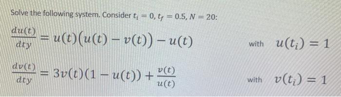 Solved Using MATLAB: Solve the following problem. Please | Chegg.com